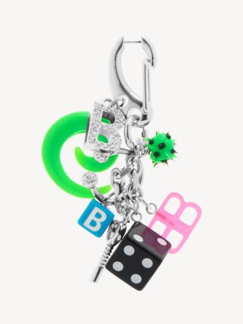 BALENCIAGA Women's Pigalle Collector Earring in Silver/multicolor