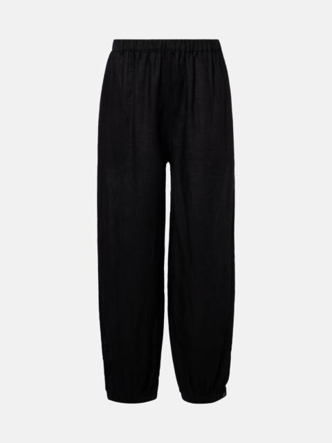 velvet Camber linen balloon pants