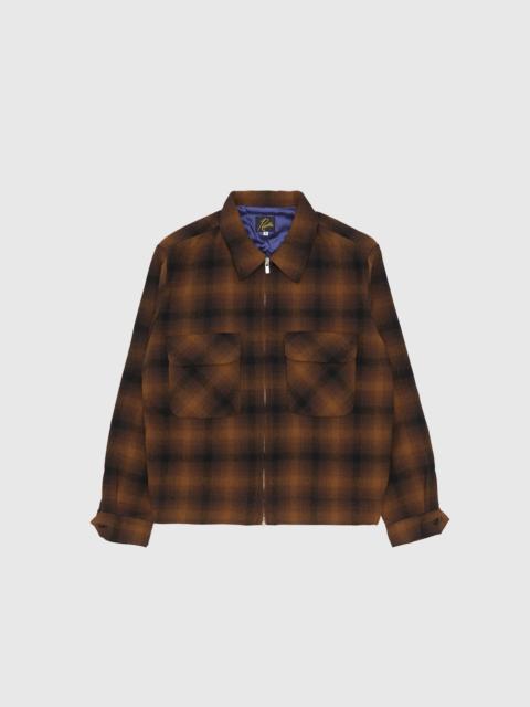 NEEDLES WOOL OMBRE PLAID SPORT JACKET
