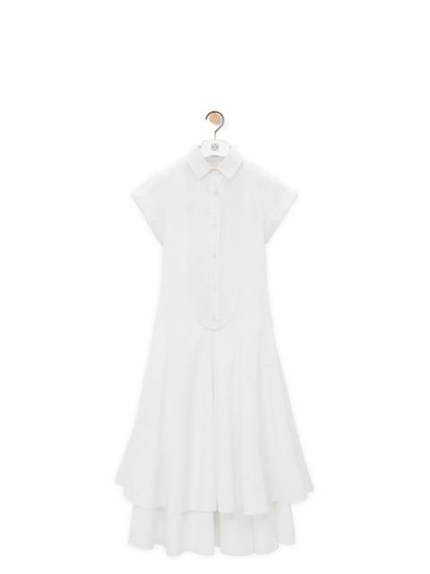 Loewe Double layer dress in cotton