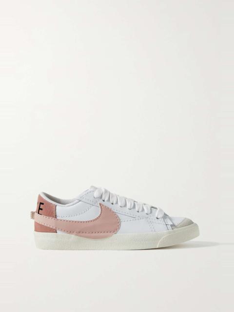 Nike Blazer Low '77 Jumbo suede-trimmed leather sneakers