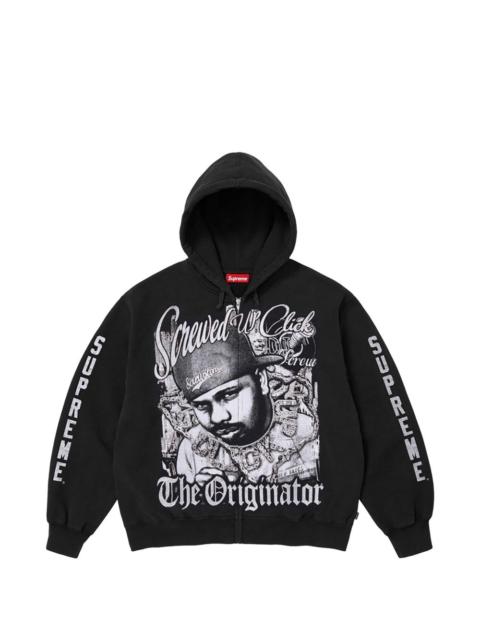 Supreme DJ Screw zip-up hoodie