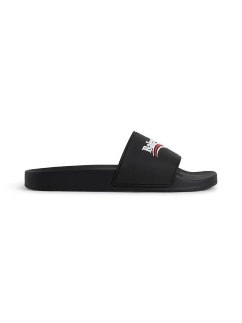 BALENCIAGA Women's Pool Slide Sandal  in Black