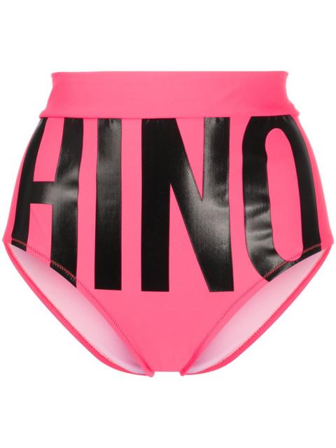 Moschino logo print bikini bottom