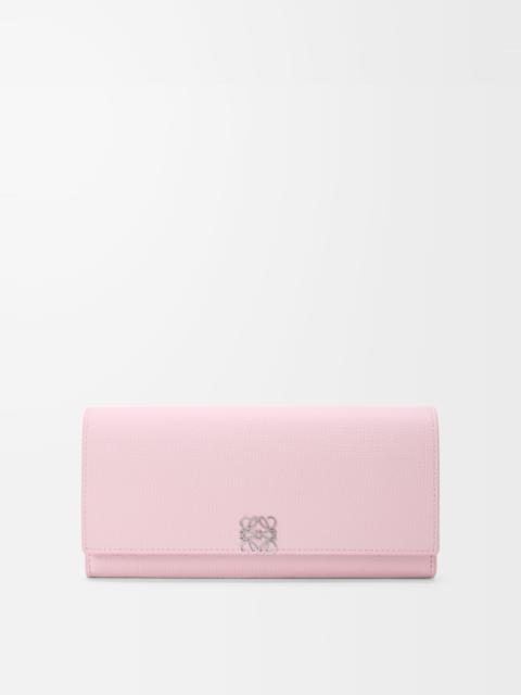 Loewe Anagram continental wallet in pebble grained calfskin