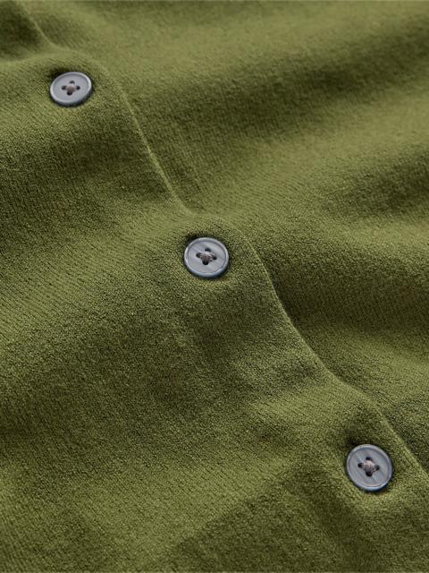 BODEN Camilla Cotton Crew Cardigan-Forest Green