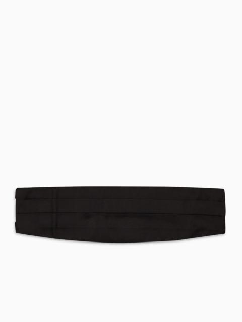 Silk-satin tuxedo cummerbund