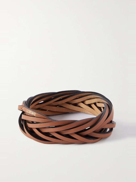 Loewe + Paula's Ibiza braided leather bangle