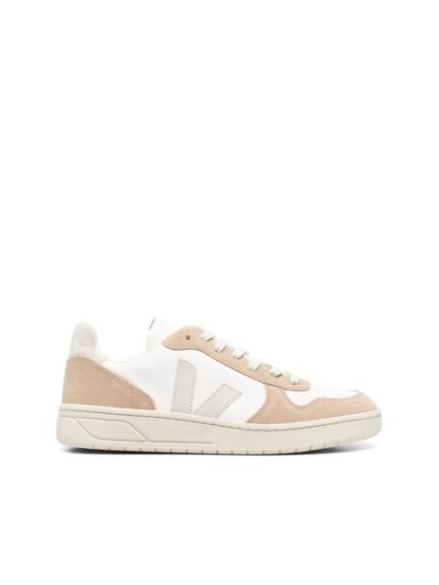 VEJA V-10 panelled lace-up sneakers