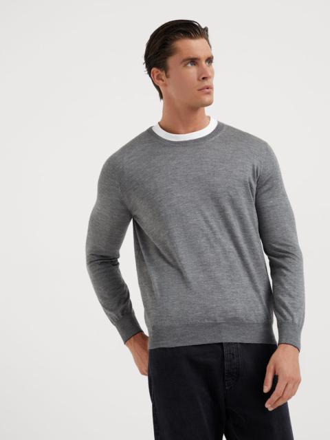 Brunello Cucinelli Lightweight cashmere and silk crew neck sweater