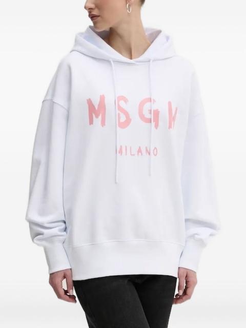 MSGM logo-print hoodie