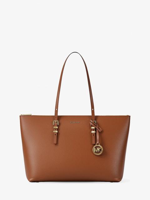MICHAEL KORS Quinn Large Pebbled Leather Tote Bag