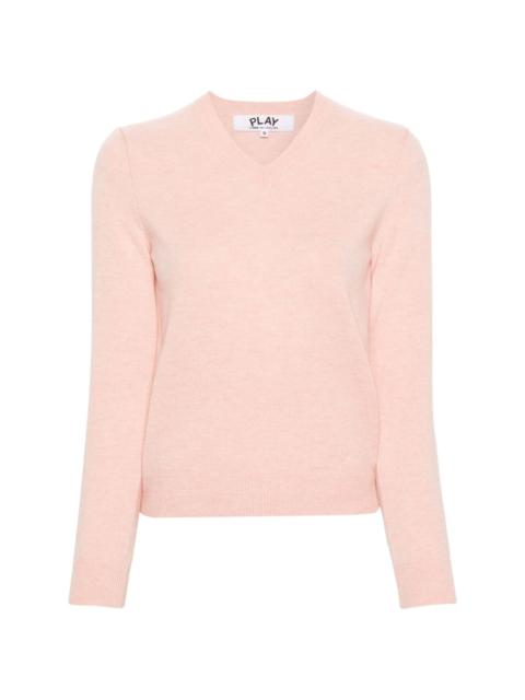 Comme des Garçons PLAY heart logo wool jumper