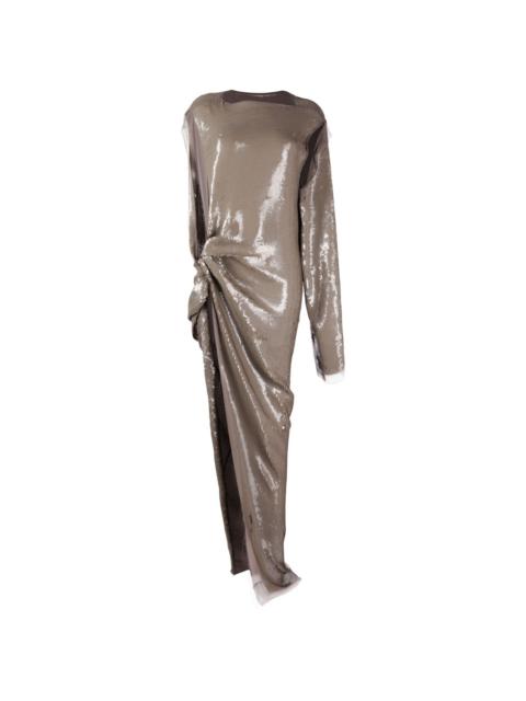 sequin-embellished asymmetric dress