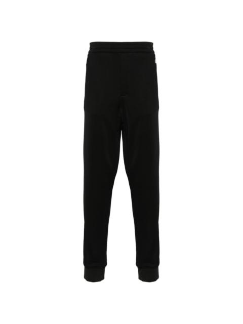 Alexander McQueen embroidered-logo contrast-panel track pants