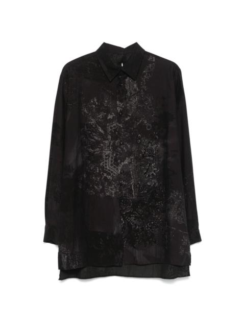 Yohji Yamamoto abstract-print shirt