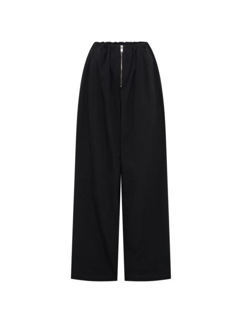 Blouson wide-leg trousers