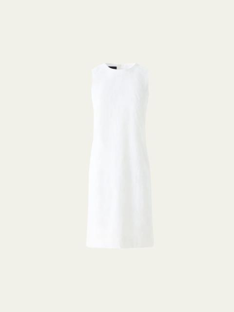 AKRIS Orbit Broderie Anglaise Sleeveless Sheath Dress