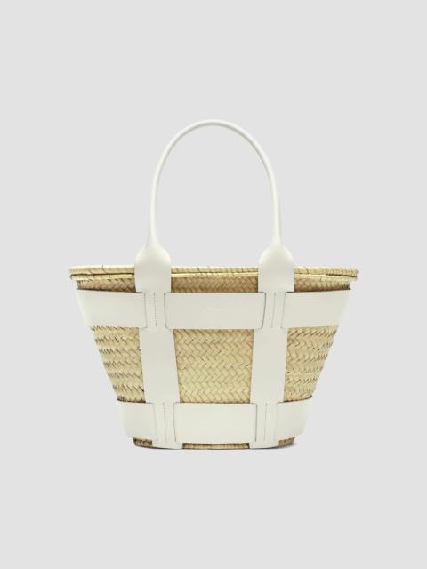 DeMellier Women's Santorini Raffia Tote Bag - Natural Off White