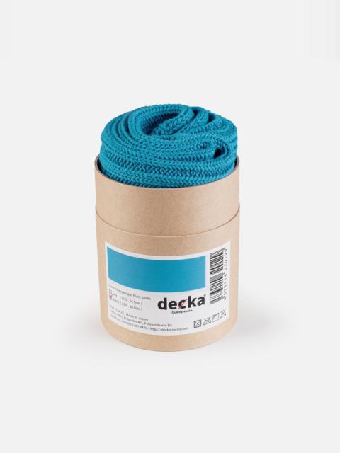 DEC-CAS-TUR Decka Cased Heavyweight Plain Socks - Turquoise