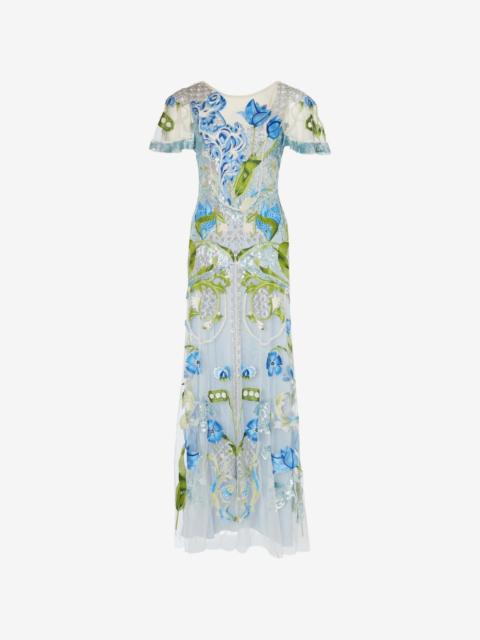 Temperley London Ostuni sequin floral gown