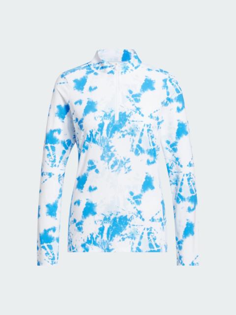 adidas ULTIMATE365 PRINTED QUARTER-ZIP MOCK Polo Shirt
