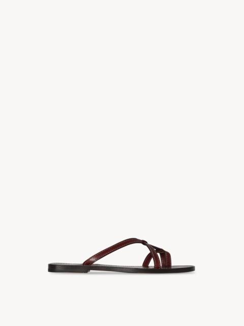 The Row Link Sandal in Leather