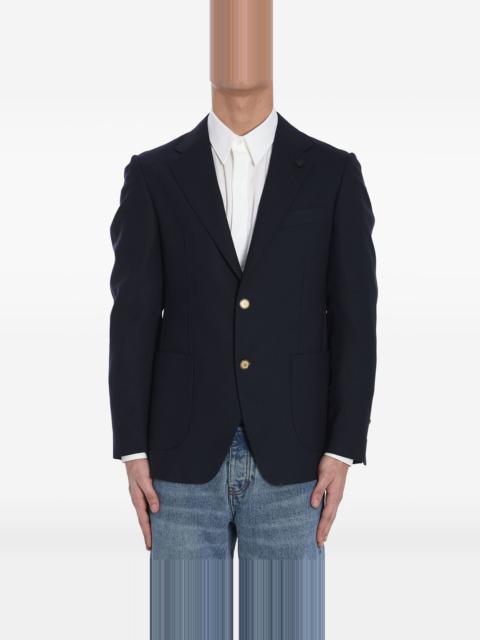 single-breasted wool blazer