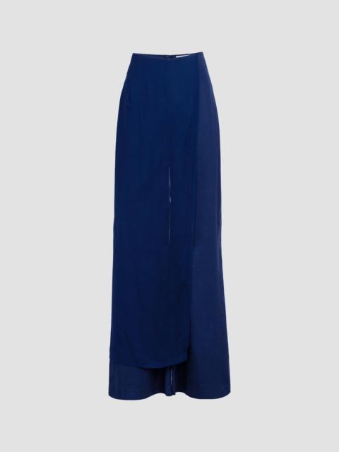 SILVIA TCHERASSI Women's Gaucin Wrap Wide-Leg Pants - Navy