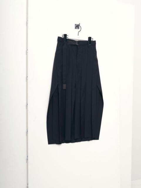 sacai Suiting x Wool Melton Skirt | REVERSIBLE