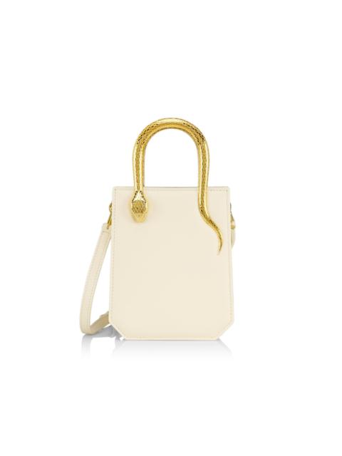 BVLGARI Women's Serpentine Leather Tote - Ivory