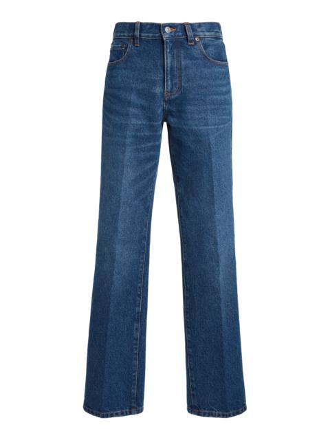 Victoria Beckham Rigid Low-Rise Flare Jeans medium wash
