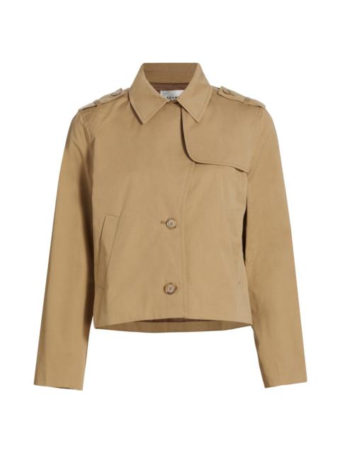FRAME Women's Cotton Trench Jacket - Khaki
