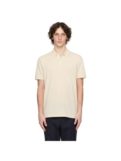 Beige Pallas Cotton Piqué Logo Detail Polo