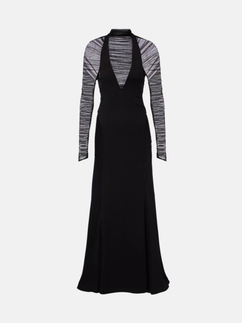 CHRISTOPHER ESBER Uma semi-sheer maxi dress