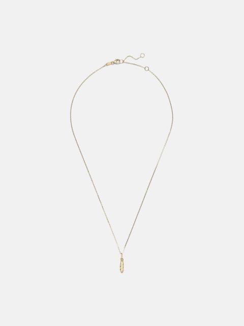 14kt gold pendant necklace with diamonds