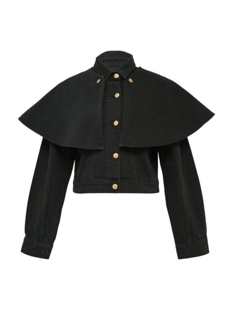 ULLA JOHNSON The Agata Denim Cape Jacket