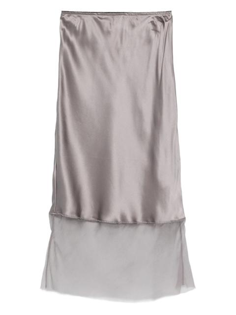 The Garment The Garment Catania Silk-panelled Slip Skirt
