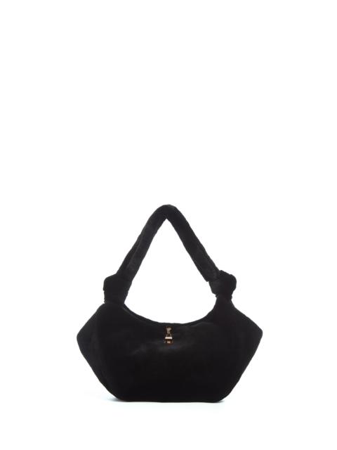 GABRIELA HEARST Mini Antonia Bag in Black Recycled Fur