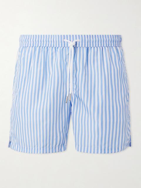 THOM SWEENEY Straight-Leg Mid-Length Striped Swim Shorts