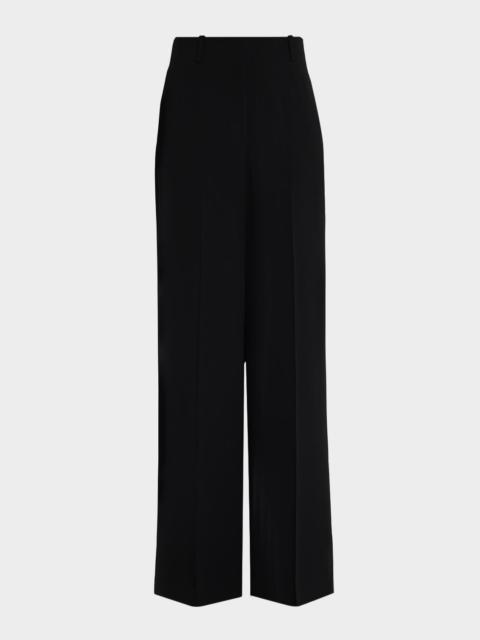 Lafayette 148 New York Thames Wide-Leg Crepe Pants