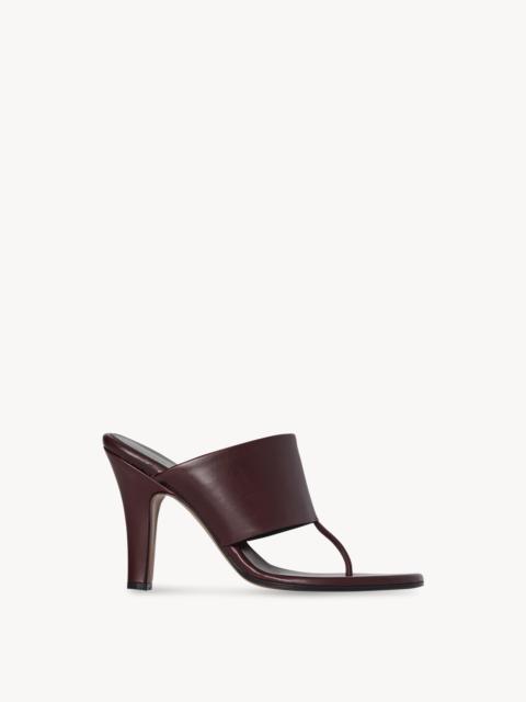 The Row Signum Heeled Sandal in Leather
