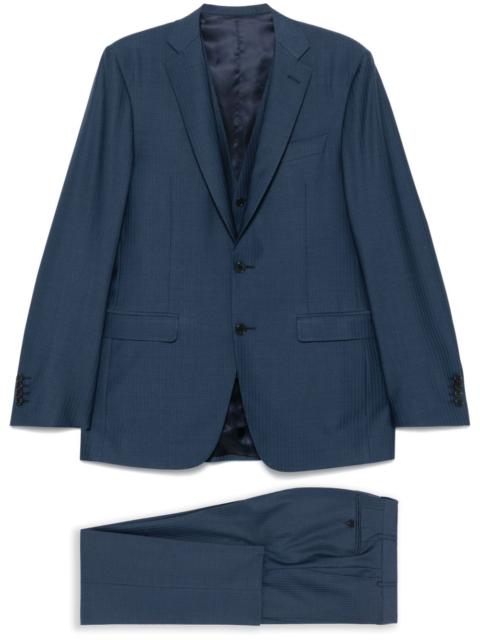 Canali herringbone suit (set of three)