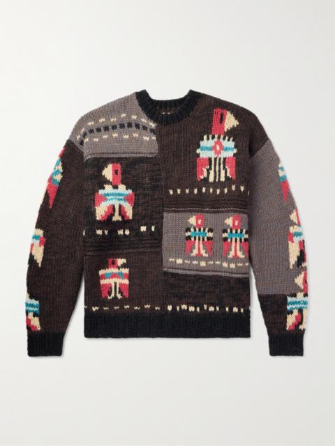 Kapital Jacquard-Knit Wool Sweater