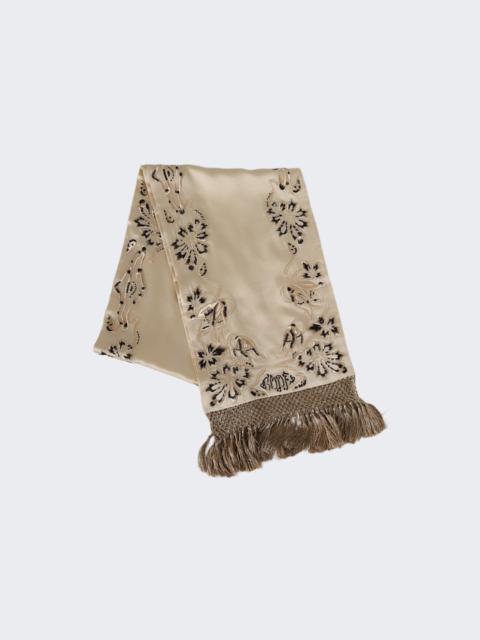 BODE Phantasm Fringe Scarf Ecru