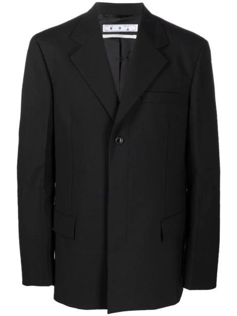 Off-White Industrial-belt single-breasted blazer