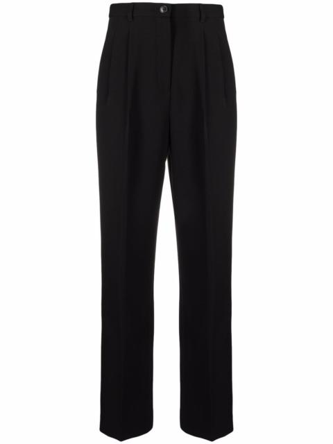 TORY BURCH pleat-detail four-pocket tailored trousers