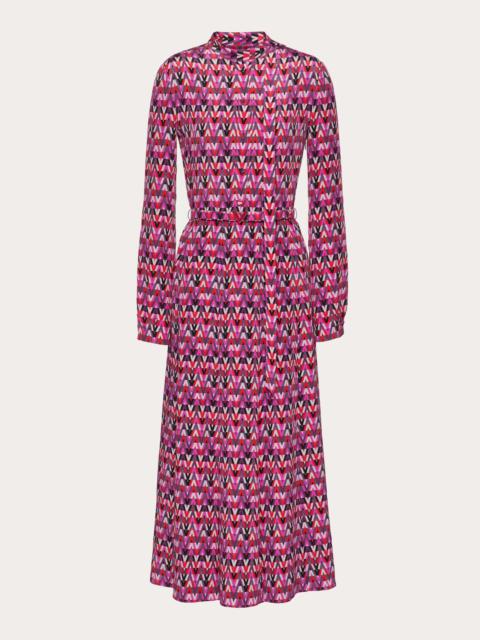 Valentino PRINTED CREPE DE CHINE DRESS