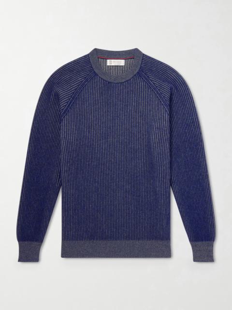 Brunello Cucinelli Ribbed Cashmere Sweater