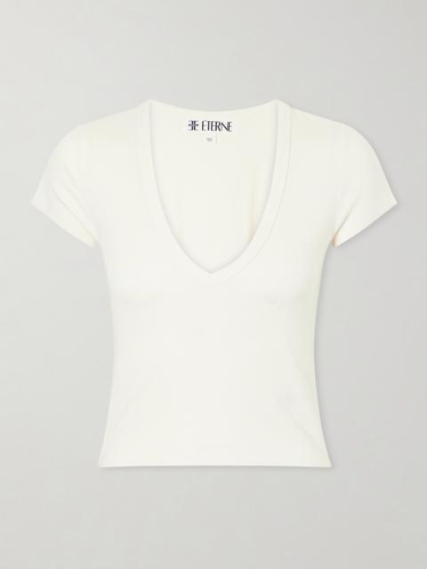 ÉTERNE Ribbed Jersey T-shirt